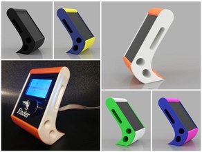 ender-3 lcd display stand 3d printer parts beeper silencer cover creality case mount ender3 ender 3 frame alone 3d print model - Mito3D