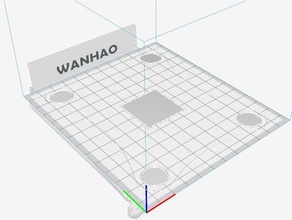 wanhao duplicator i3 mini-Bett-level-test 3d drucken tests 3d print model - Mito3D