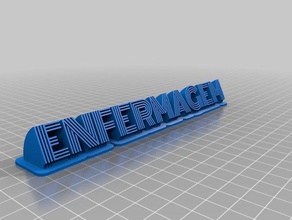 enfermagem signs logos customized 3d print model - Mito3D