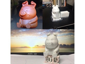 smilingpig les animaux 3d print model - Mito3D