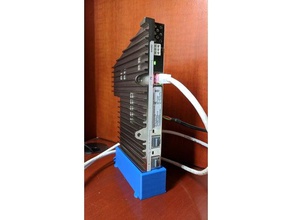 desktop stand zebra poh power distribution switch other crackle holder network organization poe technologies 3d print model - Mito3D