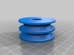 polia dupla frc robótica 3d print model - Mito3D