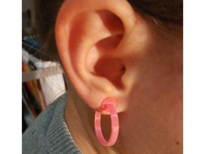 clip-on earring earrings jewellery 3d print model - Mito3D