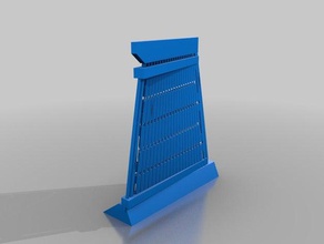 art deco harp heykeller zincir rcs 3d print model - Mito3D