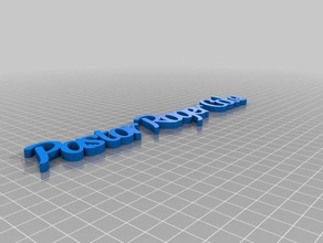 il mio testo personalizzato carattere di prova arte 3d print model - Mito3D