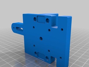 hypercube evolution x-carriage extruder mount 3d printer parts hevo 3d print model - Mito3D