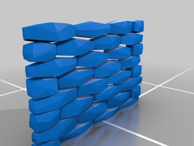 il mio personalizzato muro di pietra acquario sfondo puntelli 3D print model - Mito3D