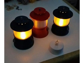 mini tea light lantern decor nsfw 3d print model - Mito3D