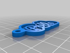 portachiavi pollo Schlüsselanhänger angepasst 3d print model - Mito3D