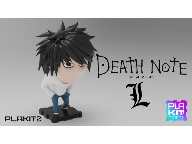 la nota de muerte los juguetes juegos acción figure anime character chibi collectible collection figurine kawaii manga miniature plakit plakit2 purakito toymaker 3D print model - Mito3D