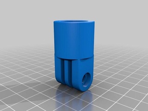 apoyo go pro femelle verter tubo diam 16 cámara 3d print model - Mito3D