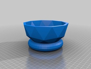 low poly bowl stand 3d printing 3d print model - Mito3D