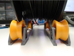tush ft spool-Halter Fette tracks edition 3d Drucker - Zubehör filament spool holder 3d print model - Mito3D