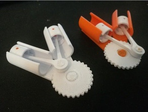 semplice motore v-twin meccanica giocattoli 3d print model - Mito3D