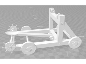 basic catapult buildings structures working 3d print model - Mito3D