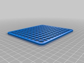 my customized parametric footplate square grid pattern vehicles 3d print model - Mito3D