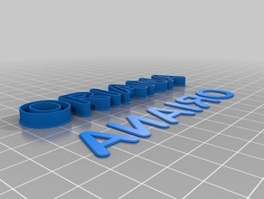 oriana letras Container 3d print model - Mito3D