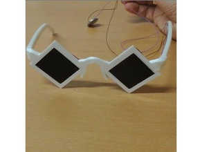 maker glasses shutterglass lightvalve costume shutterglasses sunglasses 3d print model - Mito3D