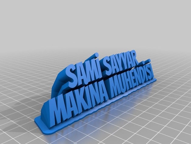 sam ofis özelleştirilmiş 3D print model - Mito3D