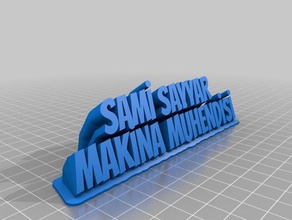sam office personalizzato 3d print model - Mito3D