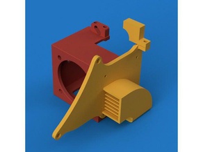 creality ender 3 401040205015 de montaje del ventilador conducto 3d la impresora partes 4020 5015 soplador plenum 3d print model - Mito3D