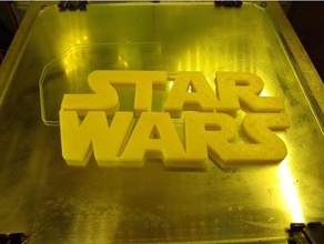 star wars logo decor star-wars starwars 3d print model - Mito3D