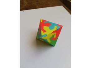 octaedro lagarto 3d impressão 3d print model - Mito3D
