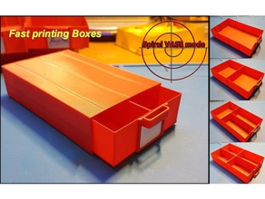 fast boîte de l'impression rapide boîtes gain temps conception les conteneurs le boîtier électronique ménage organisateur spirale vase stockage rangement l'organisateur test d'impression d'utilité 3d print model - Mito3D