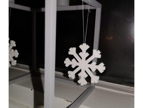 snowflake decoration candle 3d print model - Mito3D