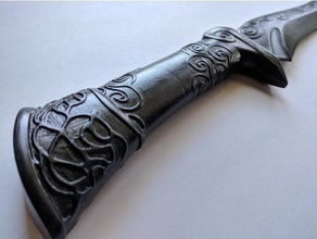 ebony dagger skyrim props blade cosplay prop weapon video game 3d print model - Mito3D