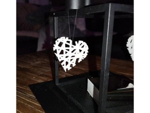 hart linea di design decorazione candela linee 3d print model - Mito3D