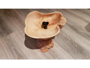 tree bowl created photogrammetry model furniture wood wooden 3d print model - Mito3D