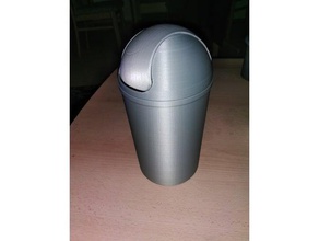 schwingdeckeleimer swing bin containers dust rubbish trash can trashcan 3d print model - Mito3D