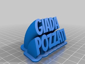 giada office personalizzato 3d print model - Mito3D