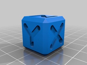 calibração de dados cubo 3d impressão testes 3d print model - Mito3D