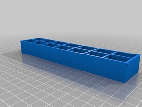 özelleştirilmiş hap kutusu 2 kaplar 3d print model - Mito3D