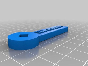 su anahtarı Anahtarlık dokunun açık bahçe halk musluk suyu 3d print model - Mito3D
