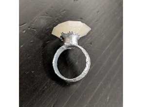 Diamant-ring Ringe 3d print model - Mito3D