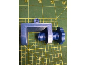 serre joint &agrave vis support go pro camera clamp gopro screw serre-joint 3d print model - Mito3D