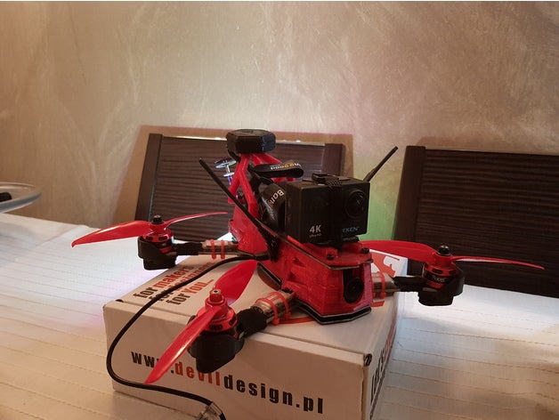 l'action de la caméra le mont zmr250 rc des véhicules actioncam eken quadricoptère 3D print model - Mito3D