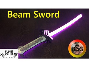 beam sword super smash bros ultimate video Spiele 3d print model - Mito3D