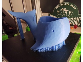 pinksie baleia vaso de 65mm recipientes flores plantadeira plantadores pote 3d print model - Mito3D