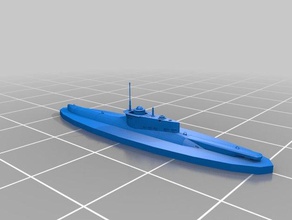 1300 tipo xxvii &ldquoseehund&rdquo anão submarino cruéis mares jogos cruel selos kriegsmarine 3d print model - Mito3D