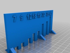 table saw height guide metric parts 3d print model - Mito3D