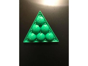 8 ball pool triangle expo marker holder 3d printing officesupplies spool 3d print model - Mito3D