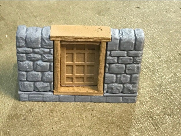 openforge dungeon stone square door toy game accessories 25mm 28mm dnd tiles openforge2 terrain 3D print model - Mito3D