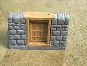 openforge dungeon stone square door toy game accessories 25mm 28mm dnd tiles openforge2 terrain 3d print model - Mito3D