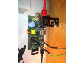 modulare raspberry pi Vorrichtung anbringen rj45-Fall - Elektronik dinrail Schwalbenschwanz hutschienenadapter schwalbenschwanz stapelbare box stapelbox ublox neo-6m 3d print model - Mito3D
