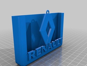 renault key-card-Inhaber gadgets 3d print model - Mito3D