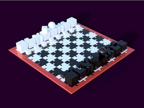bauhaus chess set calibration board printer 3d print model - Mito3D